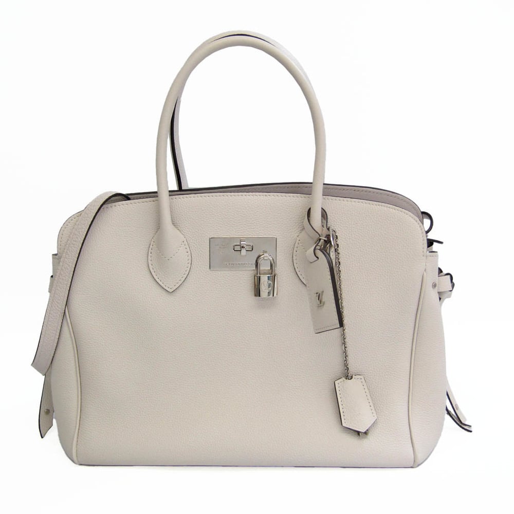 Auth LOUIS VUITTON Milla MM Handbag Shoulder Bag Gray White M55024 - 99488a
