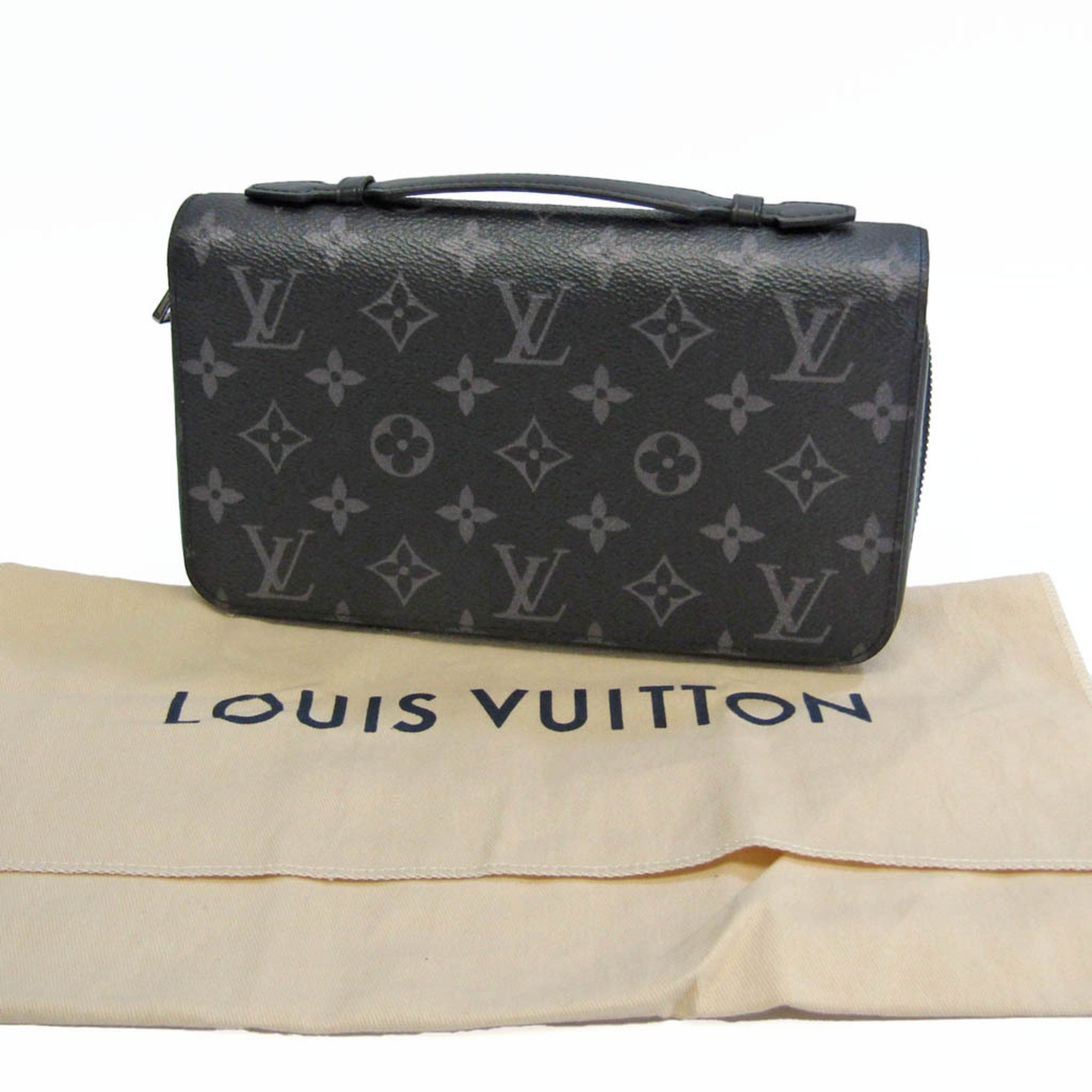 Louis Vuitton Monogram Eclipse Zippy XL M61698 Men's Monogram Eclipse Long Wallet (bi-fold) Monogram Eclipse