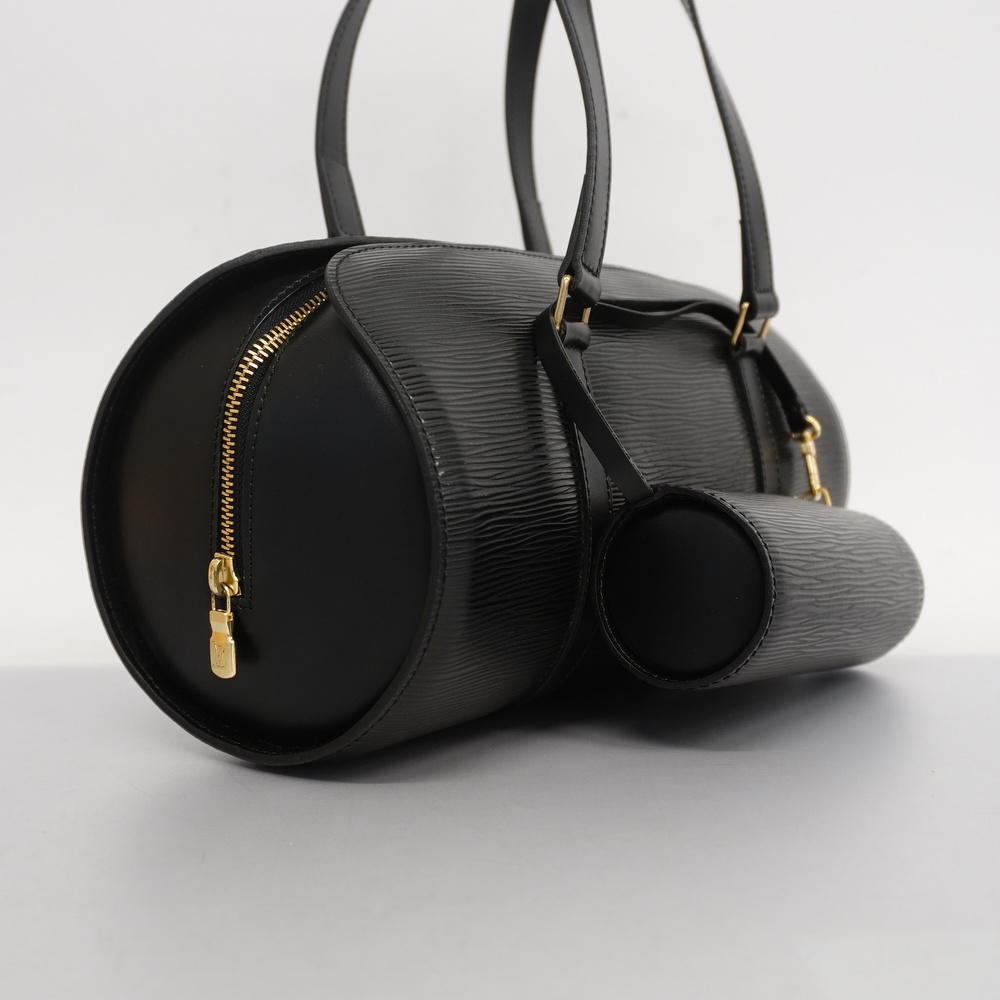 Auth Louis Vuitton Epi Soufflot M52222 Women's Handbag Noir