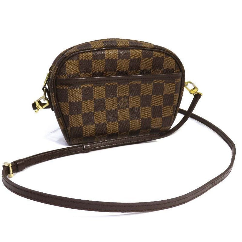 Brown Louis Vuitton Damier Ebene Ipanema Pochette Crossbody Bag