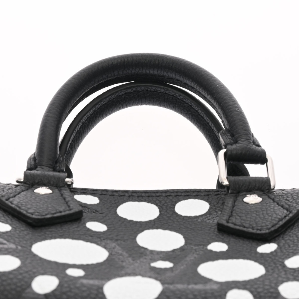 Louis Vuitton x Yayoi Kusama Nano Speedy Black/White in Grained