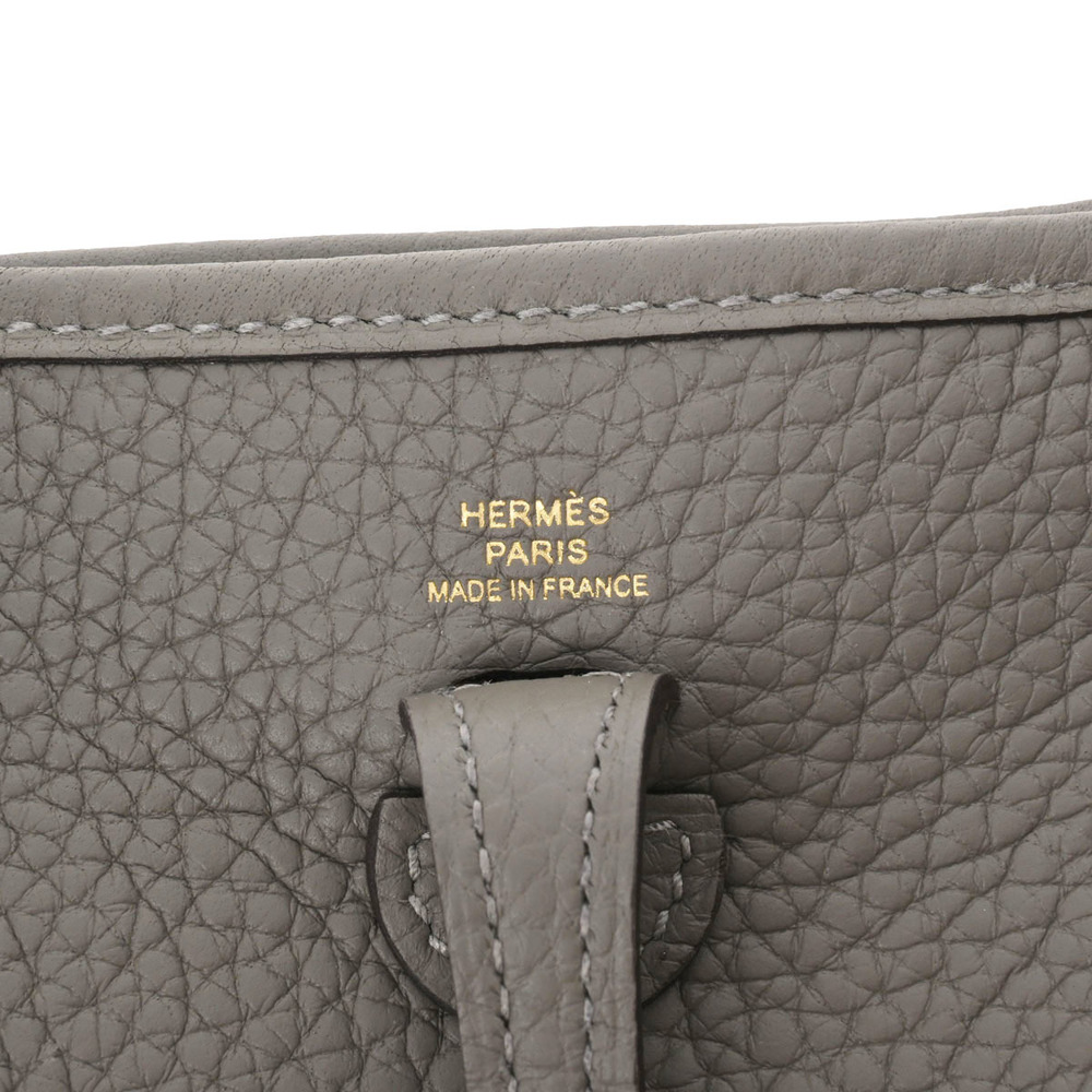 Hermes Evelyne Womens Shoulder Bags, Grey, 16cm