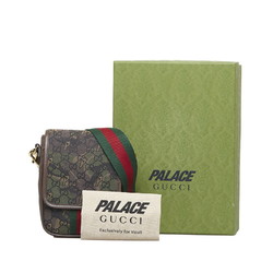 Gucci GG Canvas Camouflage Sherry Line x PALACE Shoulder Bag 723142 Brown  Green Leather Ladies GUCCI | eLADY Globazone