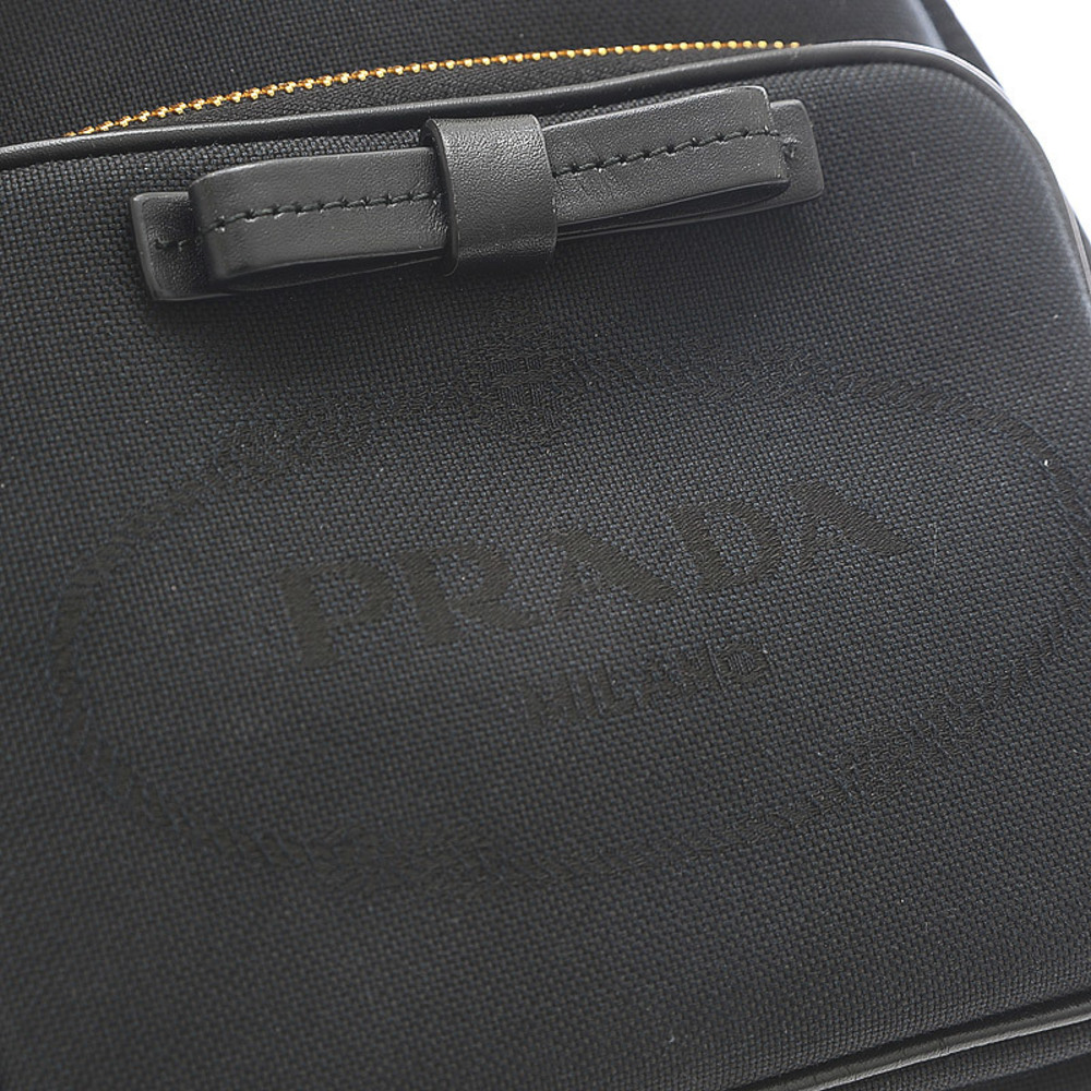 Prada Prada Logo Jacquard Handbag 1ba579 Canvas Khaki Brown 2way