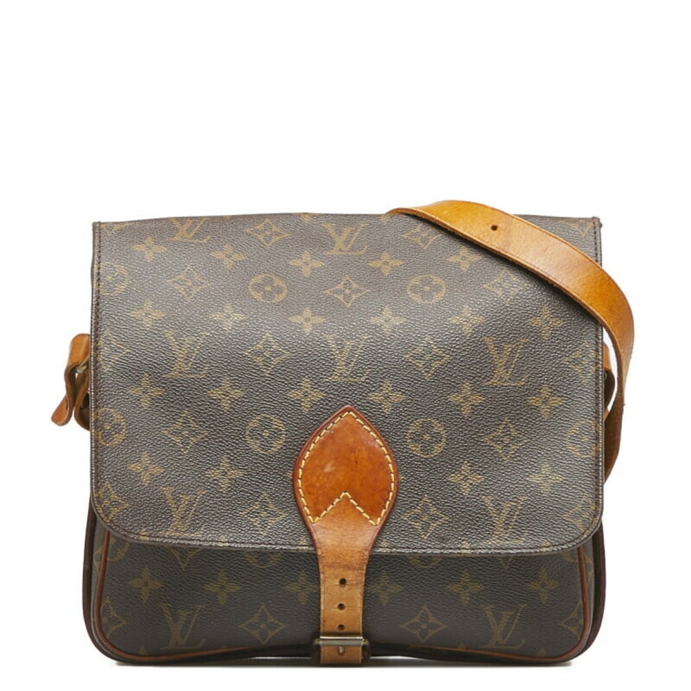 Louis Vuitton Monogram Cartesier Shoulder Bag M51252 Brown PVC