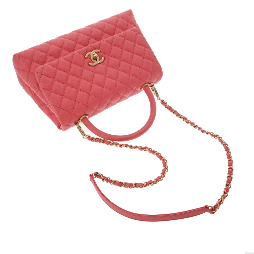 Pre-Owned CHANEL Chanel Matelasse Coco Handle 28 Pink A92991