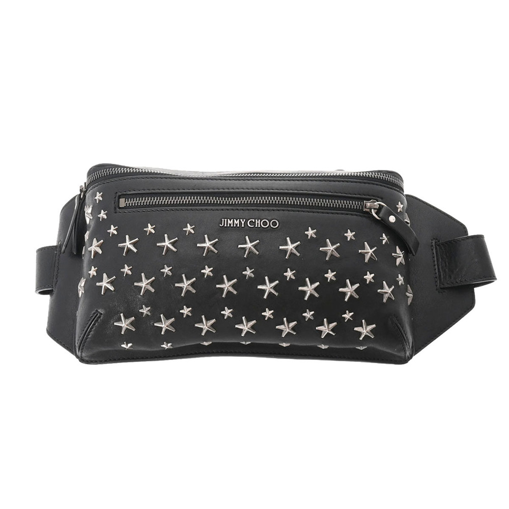 Buy Jimmy choo All Over Logo Print Waist Bag, Black Color Men