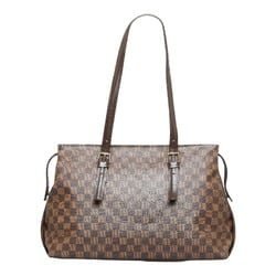 Louis Vuitton Damier Chelsea Tote Bag Shoulder N51119 Brown PVC Leather Ladies LOUIS VUITTON