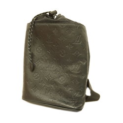 Louis Vuitton Chalk Sling Bag Monogram Canvas Calf Leather Brown Black Boxed