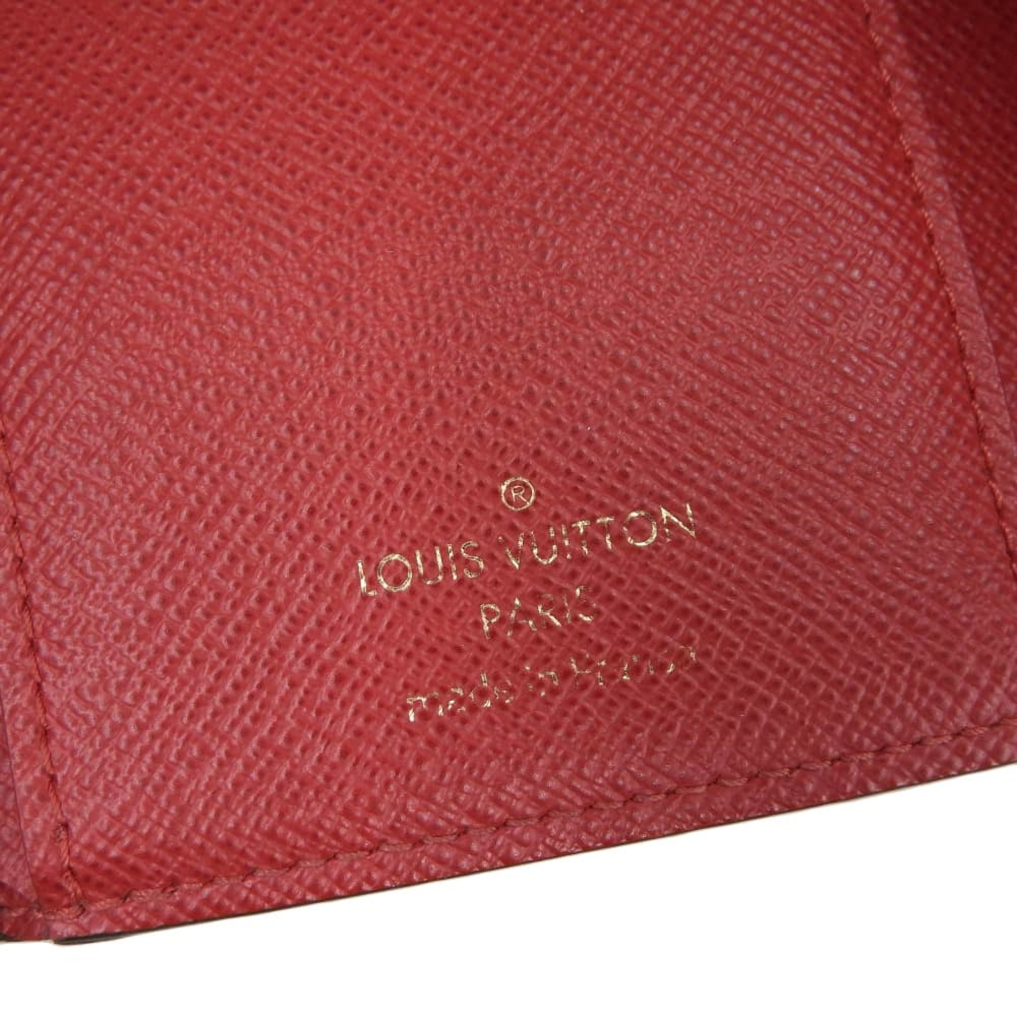 Louis Vuitton LOUIS VUITTON Damier Portefeuille Victorine Trifold Wallet Ebene N41659