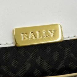 BALLY one shoulder bag leather yellow × white