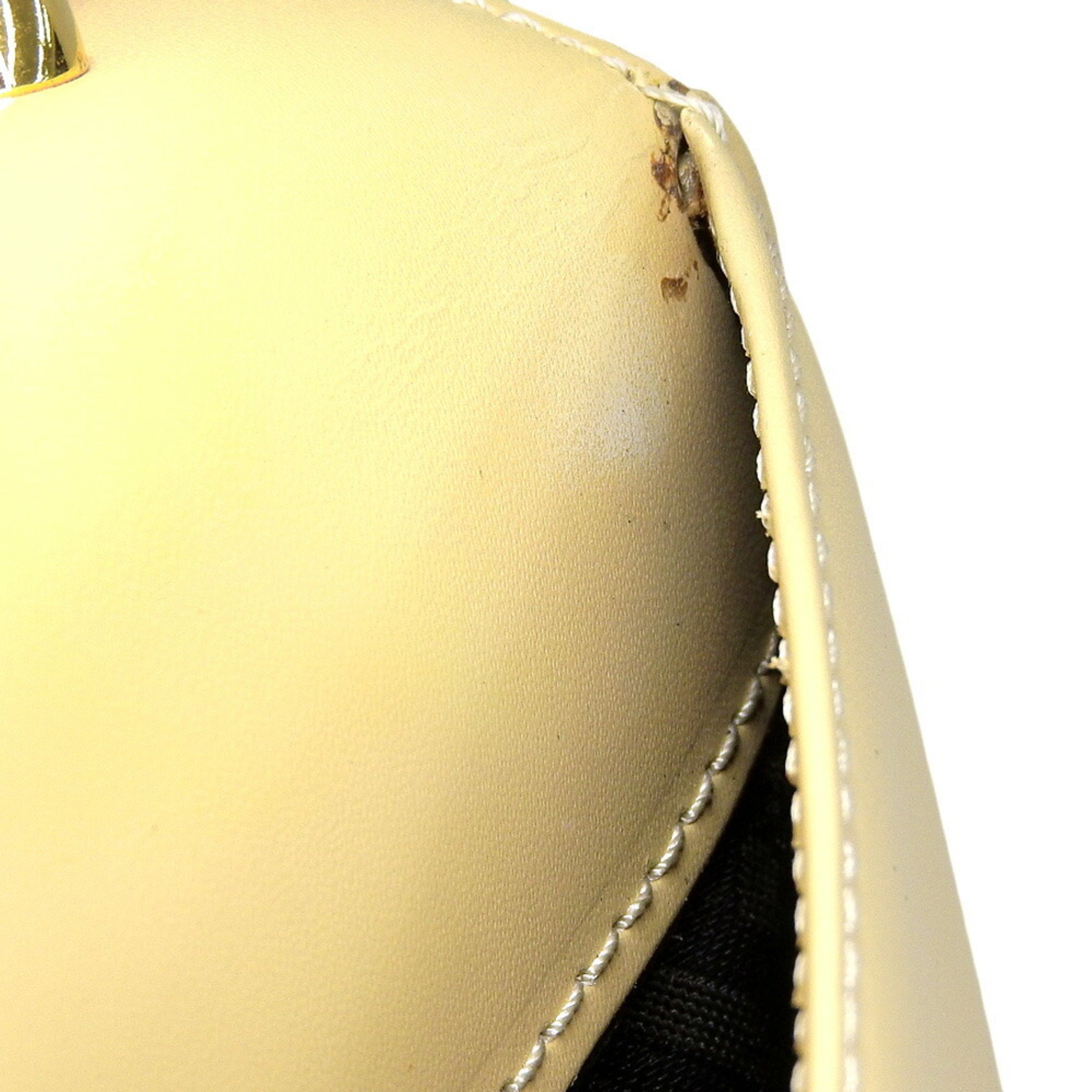 BALLY one shoulder bag leather yellow × white