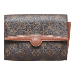 Louis Vuitton Monogram Arche Pouch Clutch Bag M51975 Brown PVC Leather Ladies LOUIS VUITTON