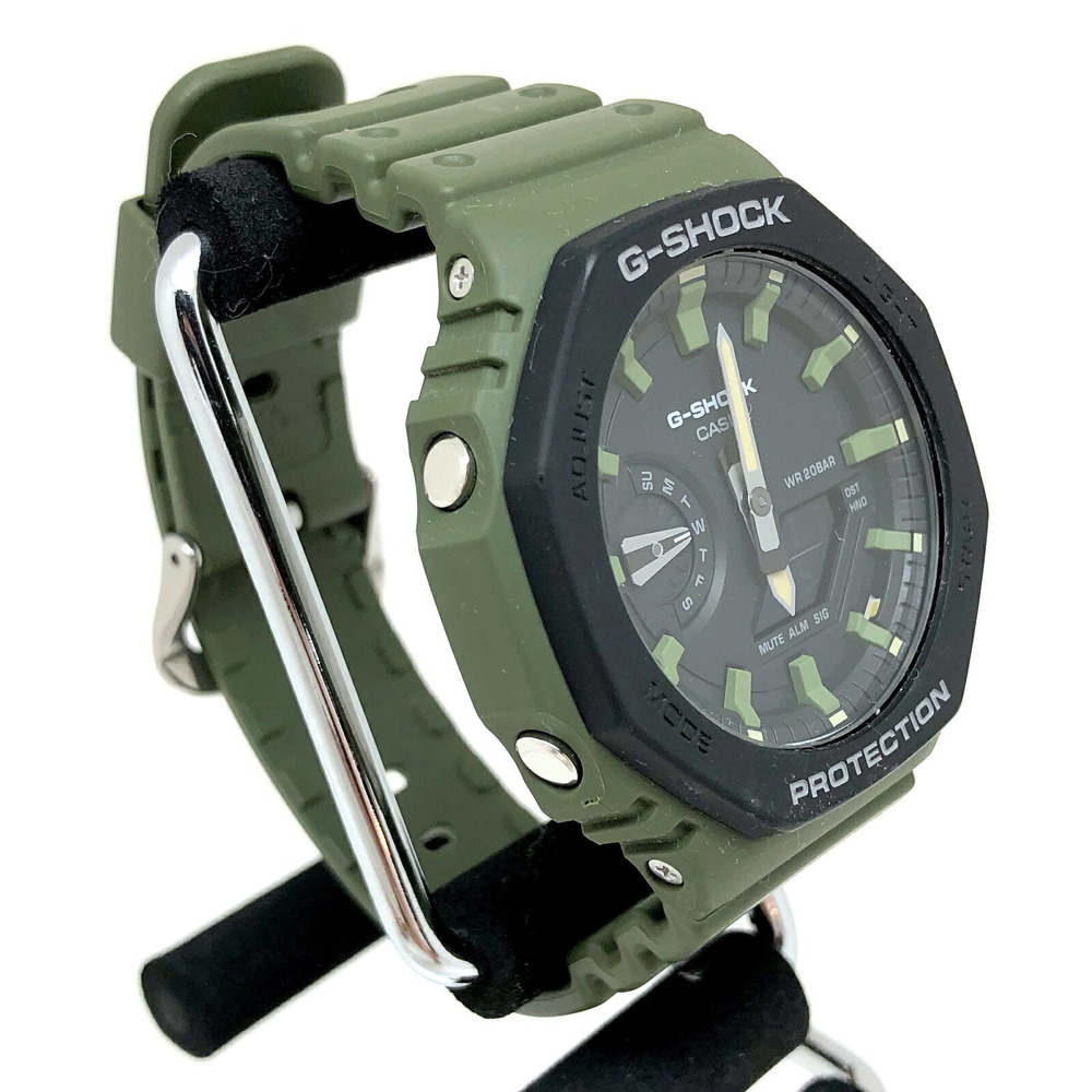 CASIO Casio G-SHOCK G-Shock watch GA-2110SU-3AJF khaki green black  octagonal face utility color analog digital quartz men's | eLADY Globazone