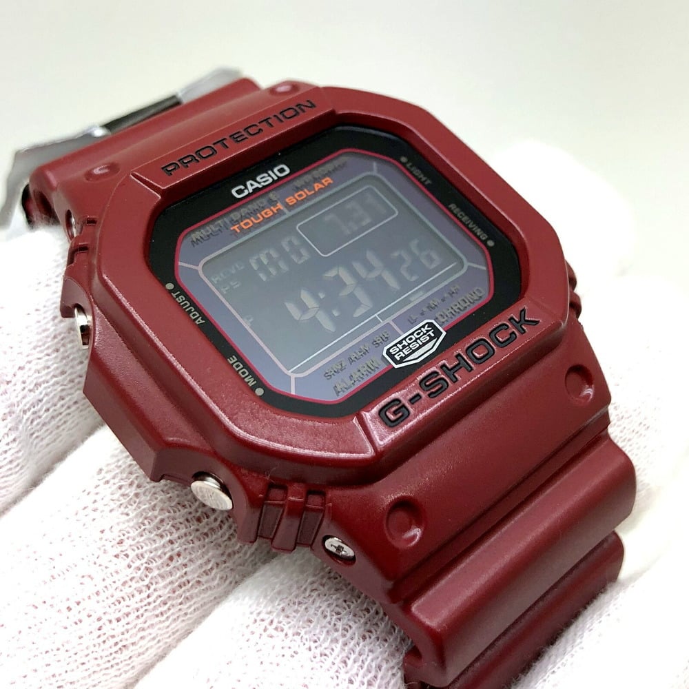 CASIO Casio G-SHOCK G-Shock Watch GW-M5610EW-4JF 5600 Series Bordeaux Tough  Solar Multiband 6 Shock Resist Radio Reception Digital World Time Power