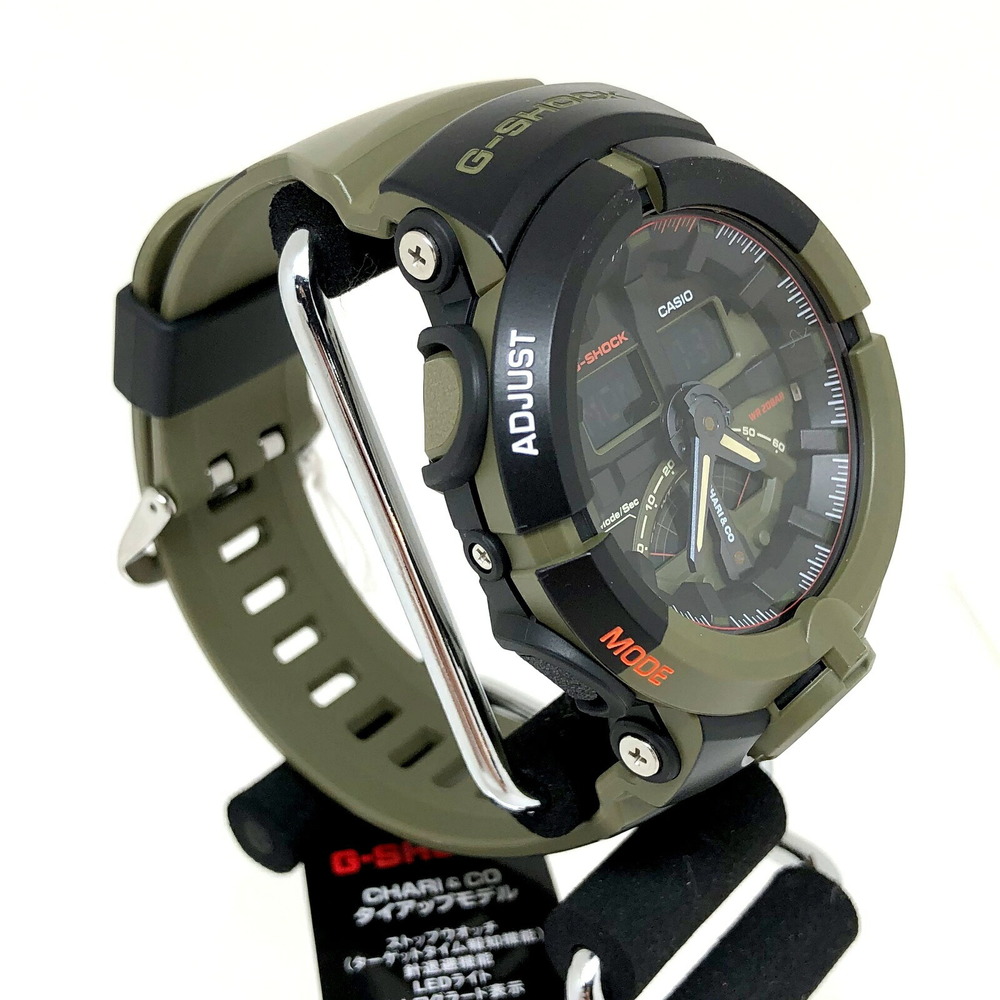 CASIO Casio G-SHOCK G-Shock Watch GA-500K-3AJR CHARI&CO Chari & Co Tie-up  Collaboration Double Name Black Khaki Olive Analog Quartz Round Face |  eLADY