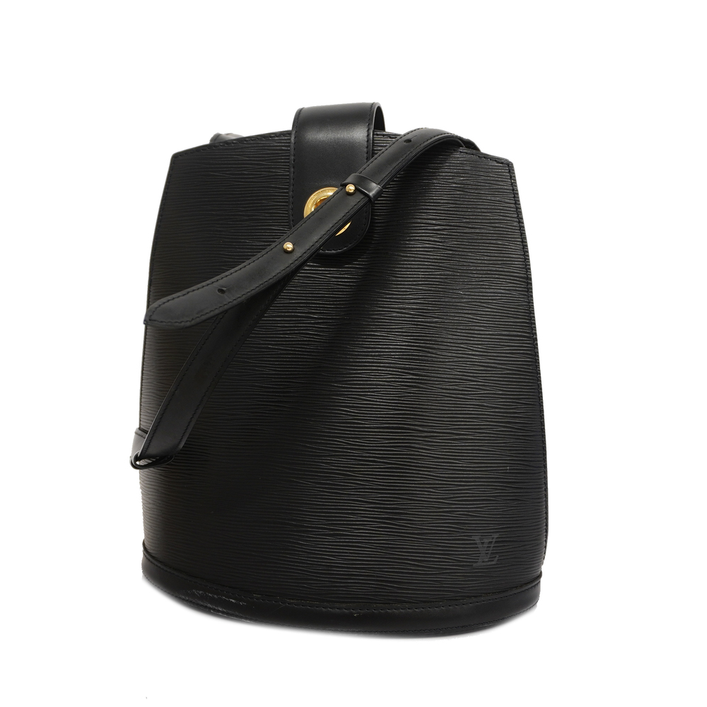 LOUIS VUITTON Shoulder Bag M52252 Cluny Epi Leather Black Black