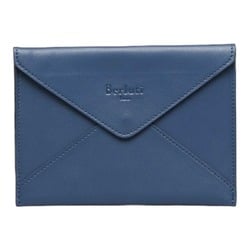 Berluti pouch navy leather ladies