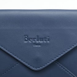 Berluti pouch navy leather ladies