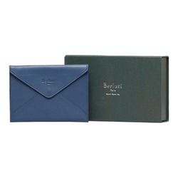 Berluti pouch navy leather ladies