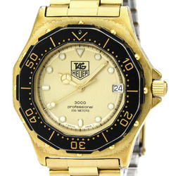 TAG HEUER 3000 Professional 200M Gold Plated Quartz Mens Watch 937.406 BF563421