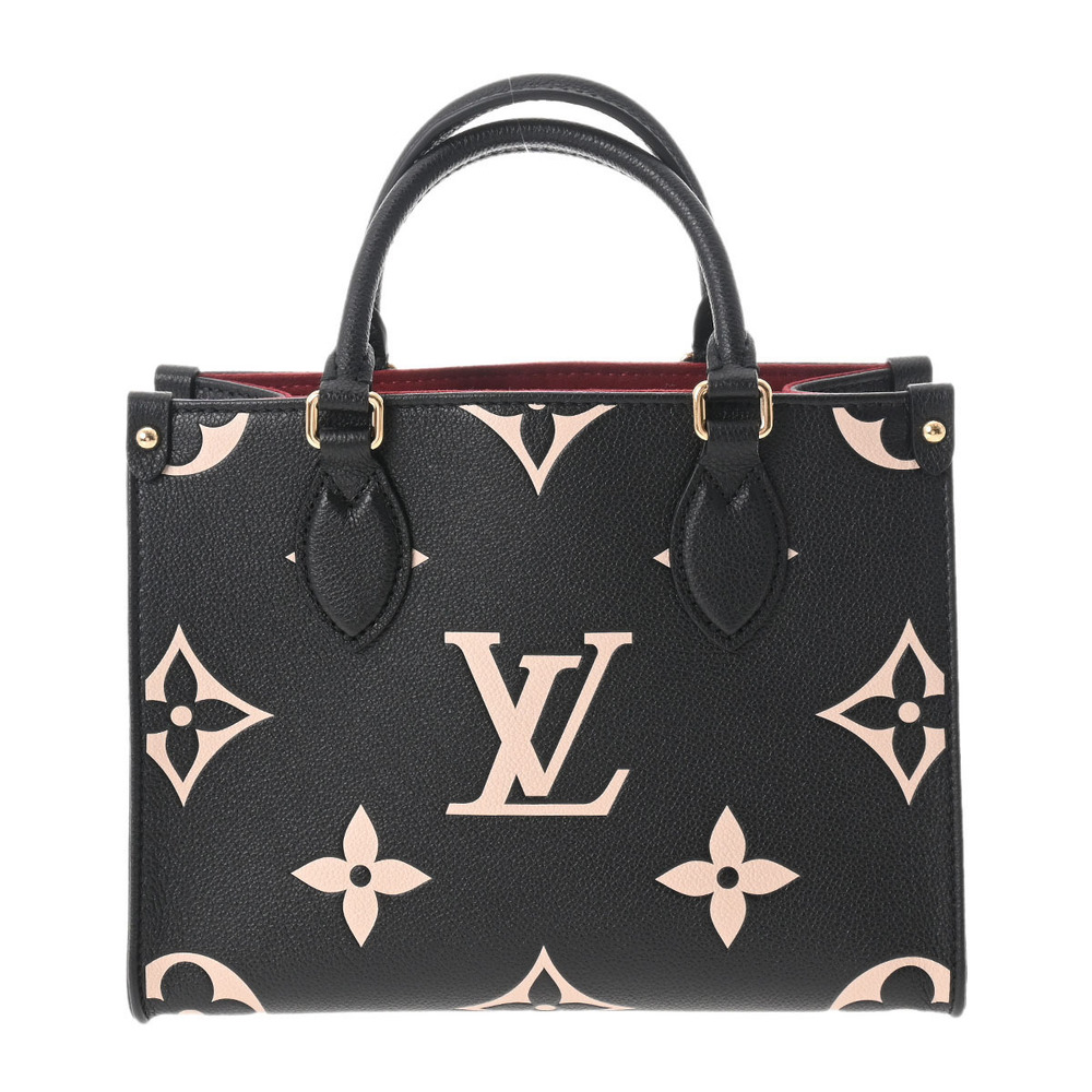 Louis Vuitton OnTheGo Tote PM Black Leather