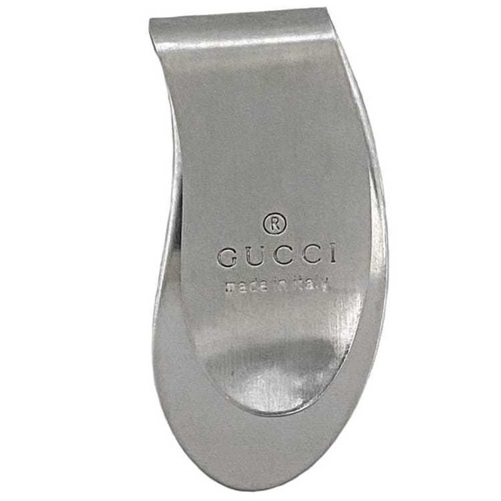 Gucci money clip silver metal GUCCI wallet