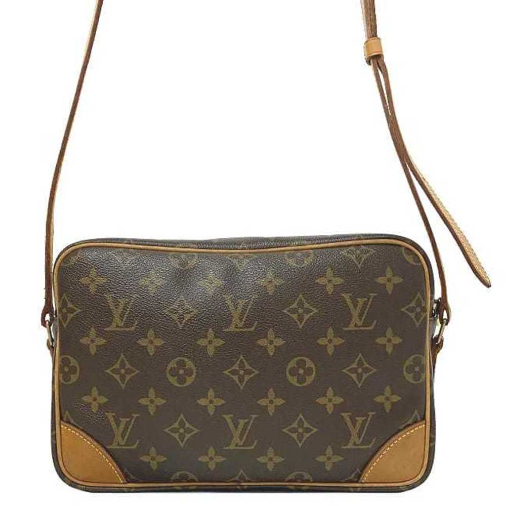 Louis Vuitton Shoulder Bag Trocadero 27 Brown Beige Gold Monogram