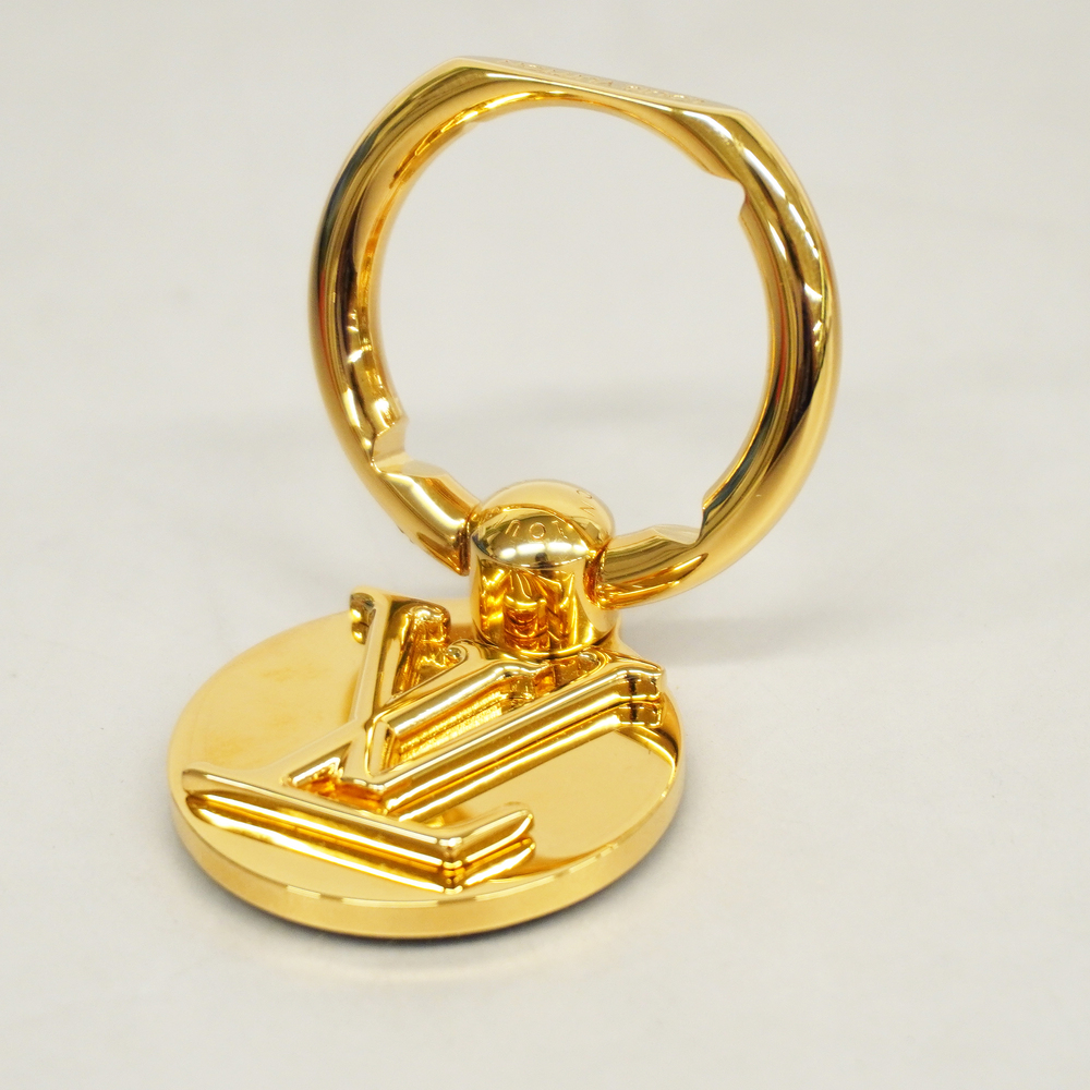 [Used] LOUIS VUITTON Phone Ring Louise Smartphone Ring Plated Gold M64290