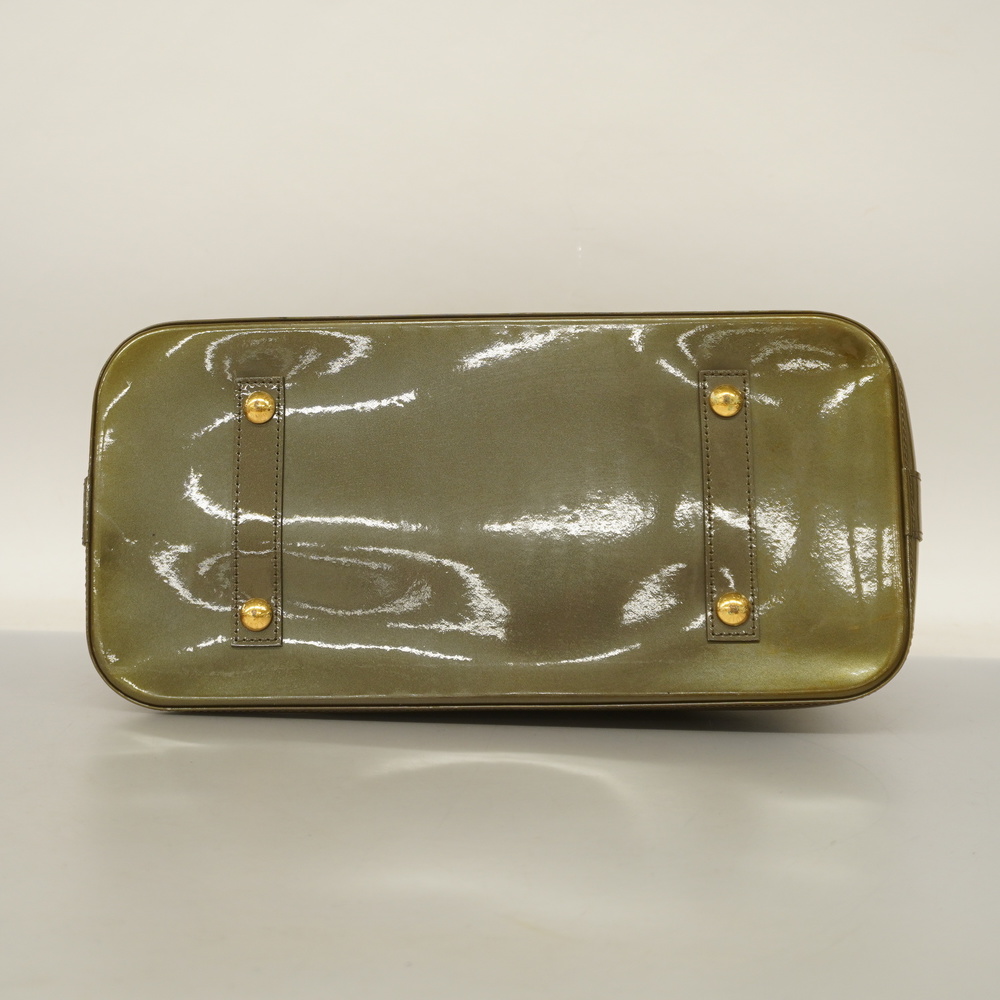 Auth Louis Vuitton Monogram Vernis Alma MM M93683 Women's Handbag Vert  Bronze