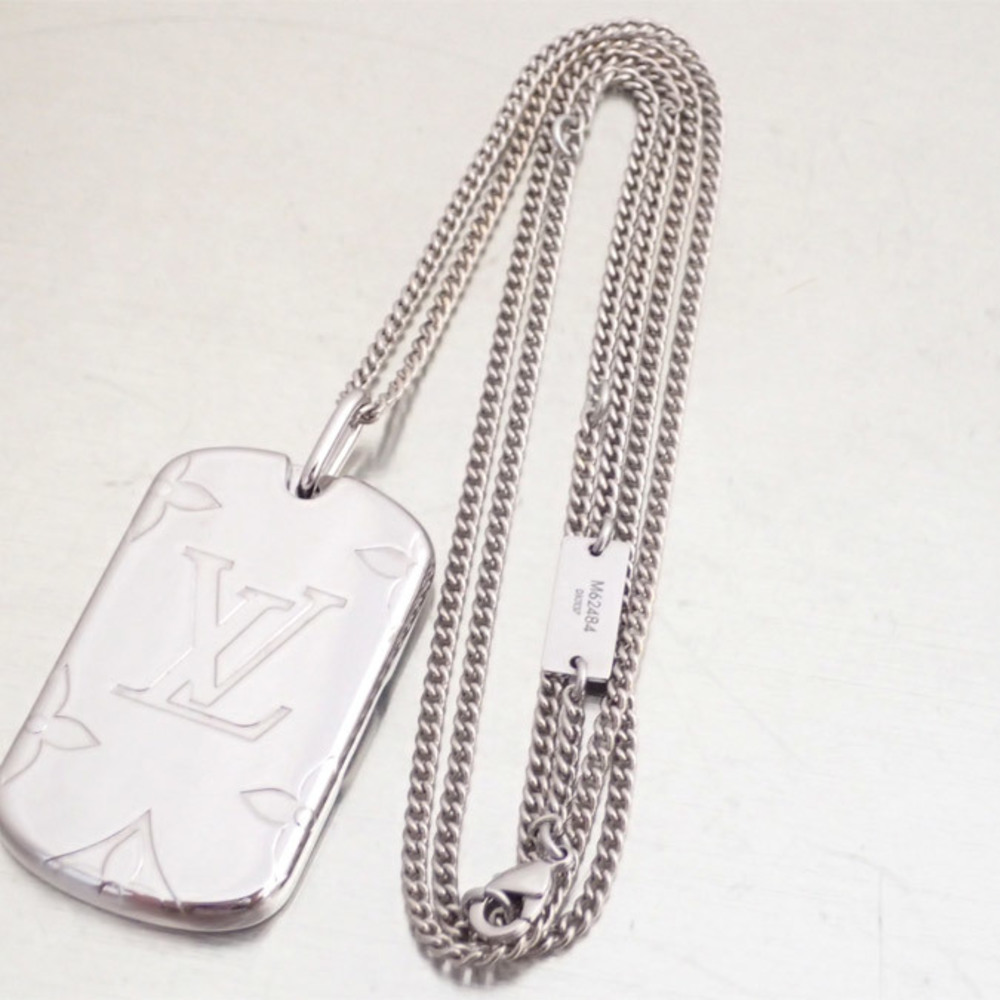 Louis Vuitton, Jewelry, Louis Vuitton Louis Vuitton Locket Necklace  Monogram M62484 Pendant Mens Silver