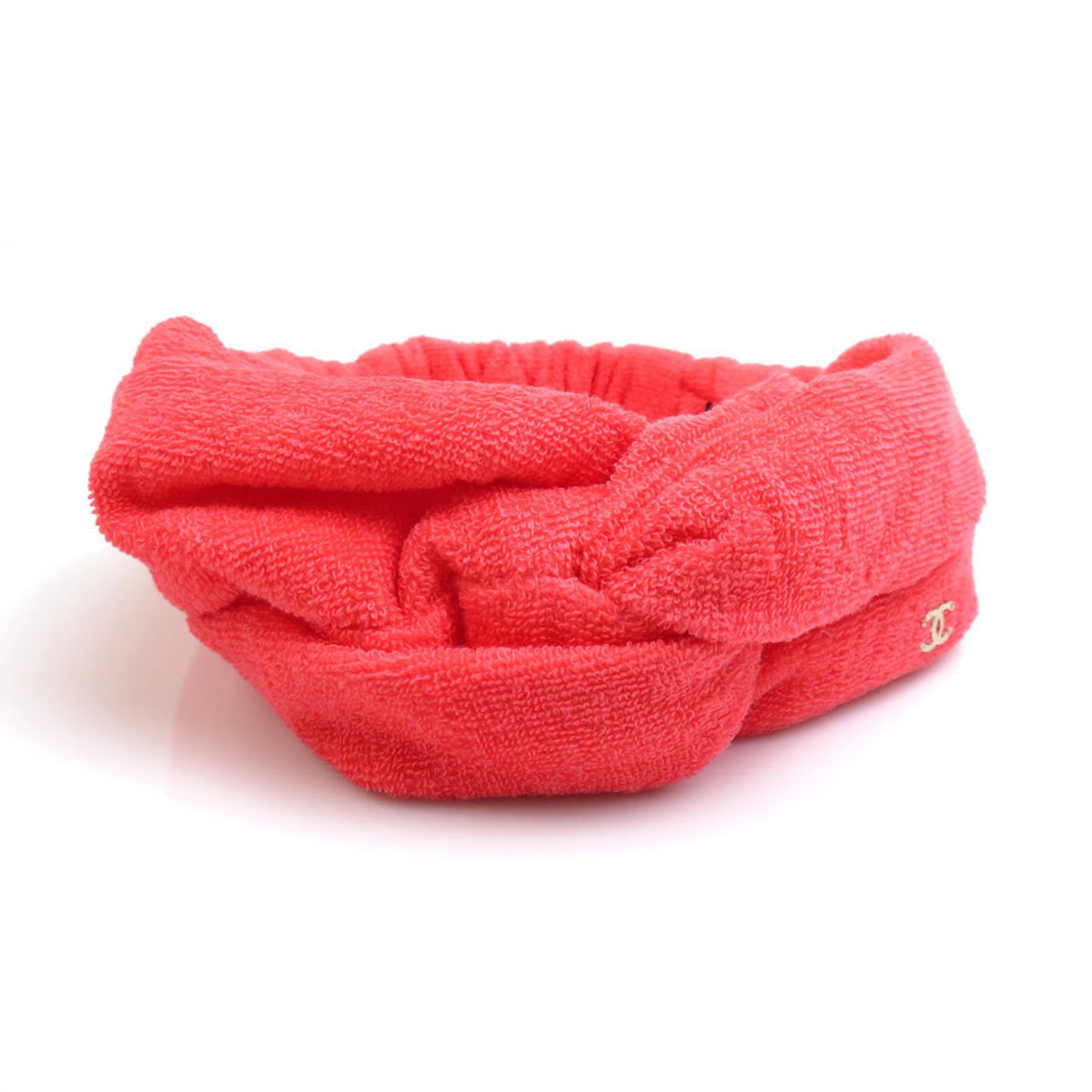 Chanel CHANEL hair band turban pile pink series ladies