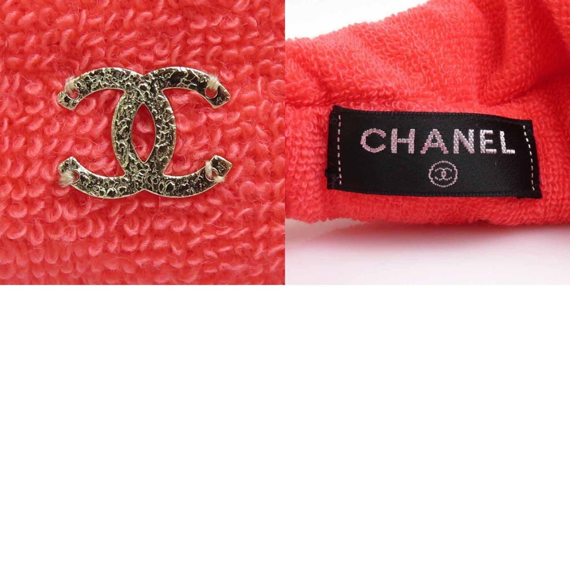 Chanel CHANEL hair band turban pile pink series ladies