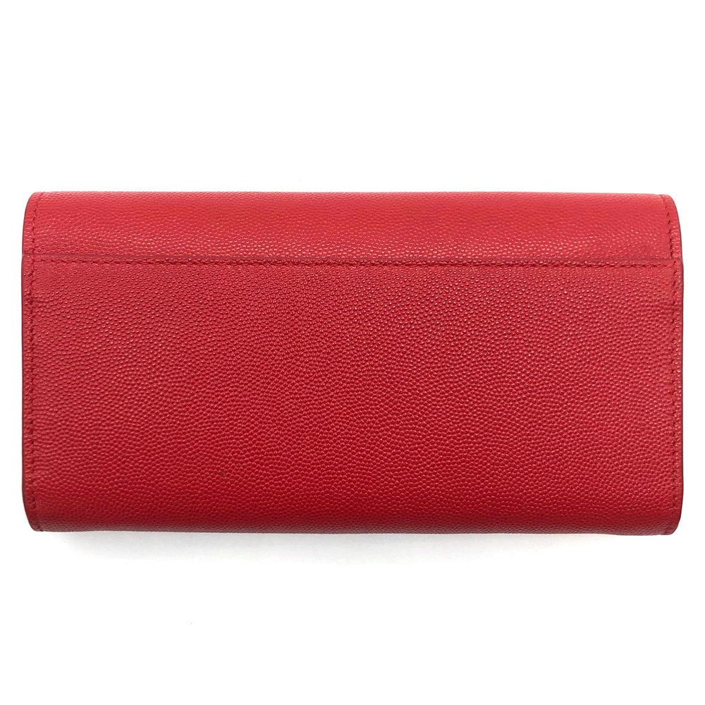 Ladies Red Leather Burberry Wallet