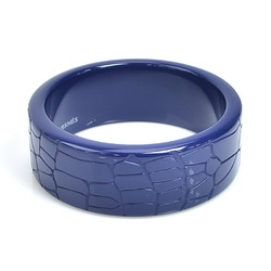 Hermes HERMES bangle bracelet lacquer wood dark blue unisex