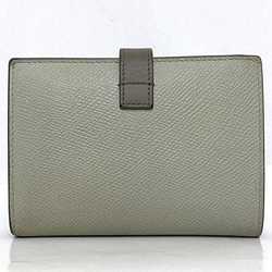 Celine wallet medium strap gray 10B64 3BRU 30VL folio leather CELINE bicolor smoky color ladies