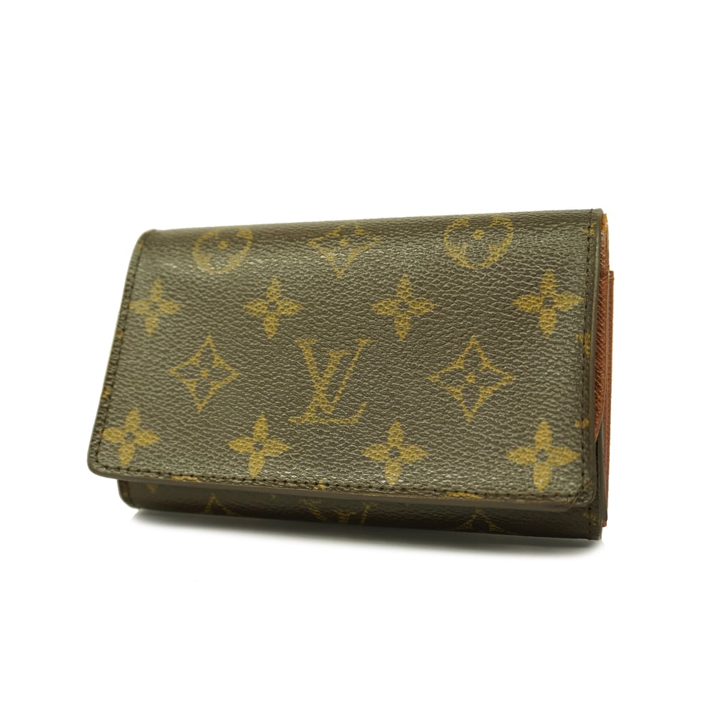 Auth Louis Vuitton Monogram Portofeuil Tresor M61736 Men,Women,Unisex Wallet
