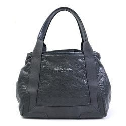 Balenciaga BALENCIAGA handbag tote bag navy cabas S leather gray unisex