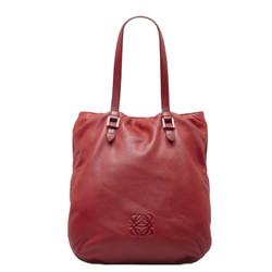 Loewe Anagram handbag tote bag red leather ladies LOEWE