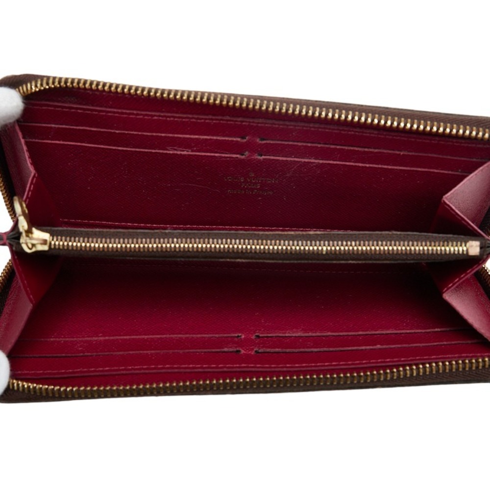 Louis Vuitton Monogram Portefeuille Clemence Round Long Wallet M60742  Fuchsia Brown PVC Leather Ladies LOUIS VUITTON