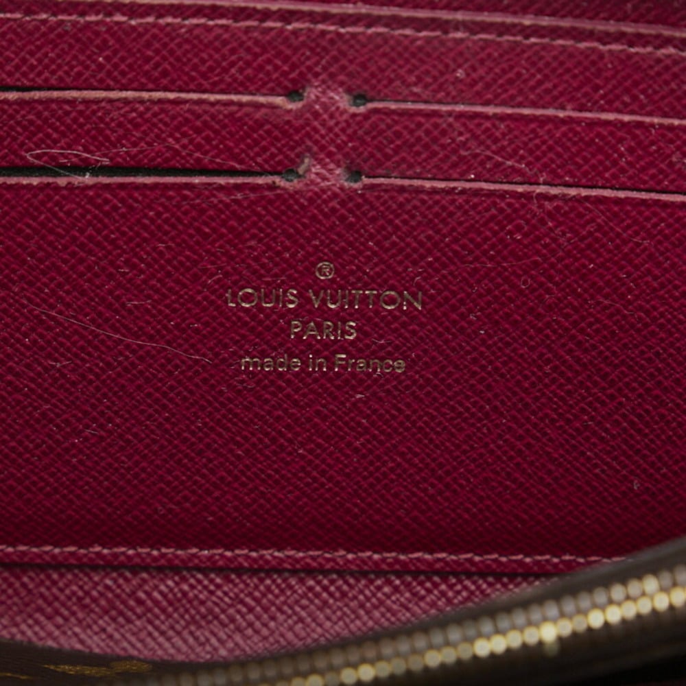 Louis Vuitton Monogram Portefeuille Clemence Round Long Wallet M60742  Fuchsia Brown PVC Leather Ladies LOUIS VUITTON