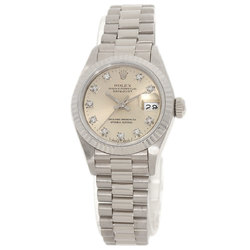 Rolex 69179G Datejust 10P Diamond Maker Complete Watch K18 White Gold K18WG Women's ROLEX