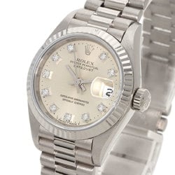 Rolex 69179G Datejust 10P Diamond Maker Complete Watch K18 White Gold K18WG Women's ROLEX