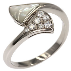 Bvlgari Diva Dream White Shell Diamond Ring K18 Gold Ladies BVLGARI