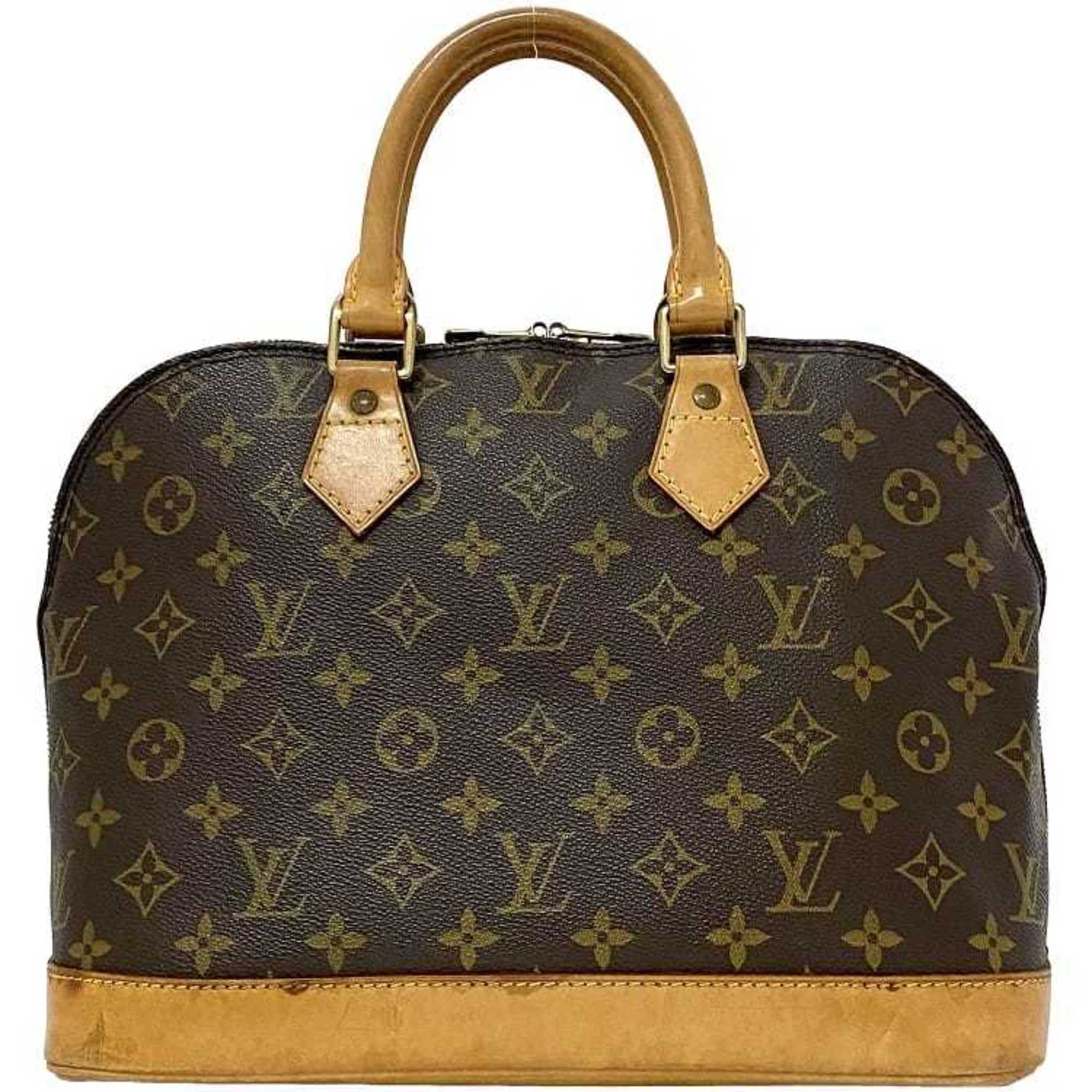 Louis Vuitton Handbag Alma PM Brown Beige Gold Monogram M51130 Canvas Nume VI0927 LOUIS VUITTON