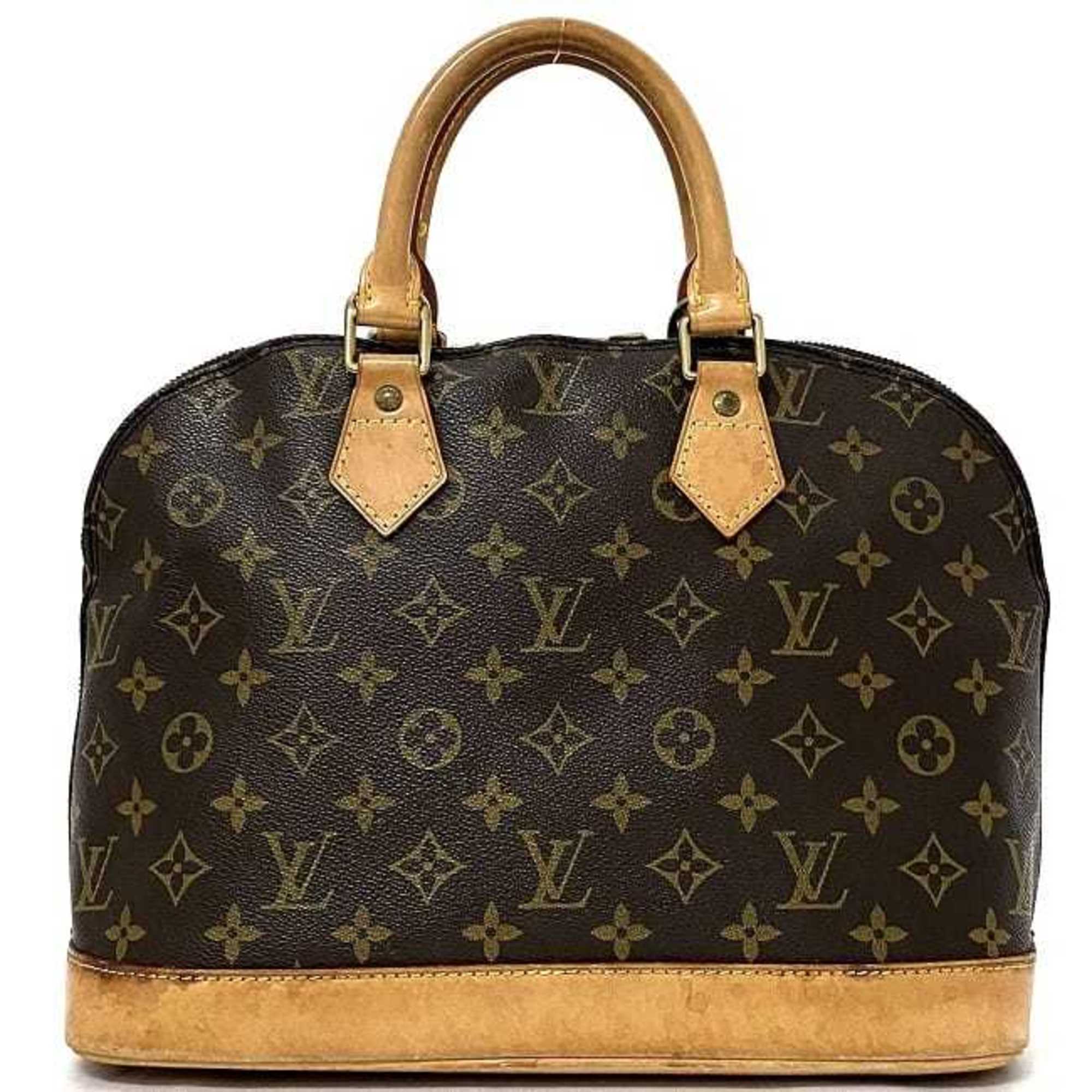 Louis Vuitton Handbag Alma PM Brown Beige Gold Monogram M51130 Canvas Nume VI0927 LOUIS VUITTON