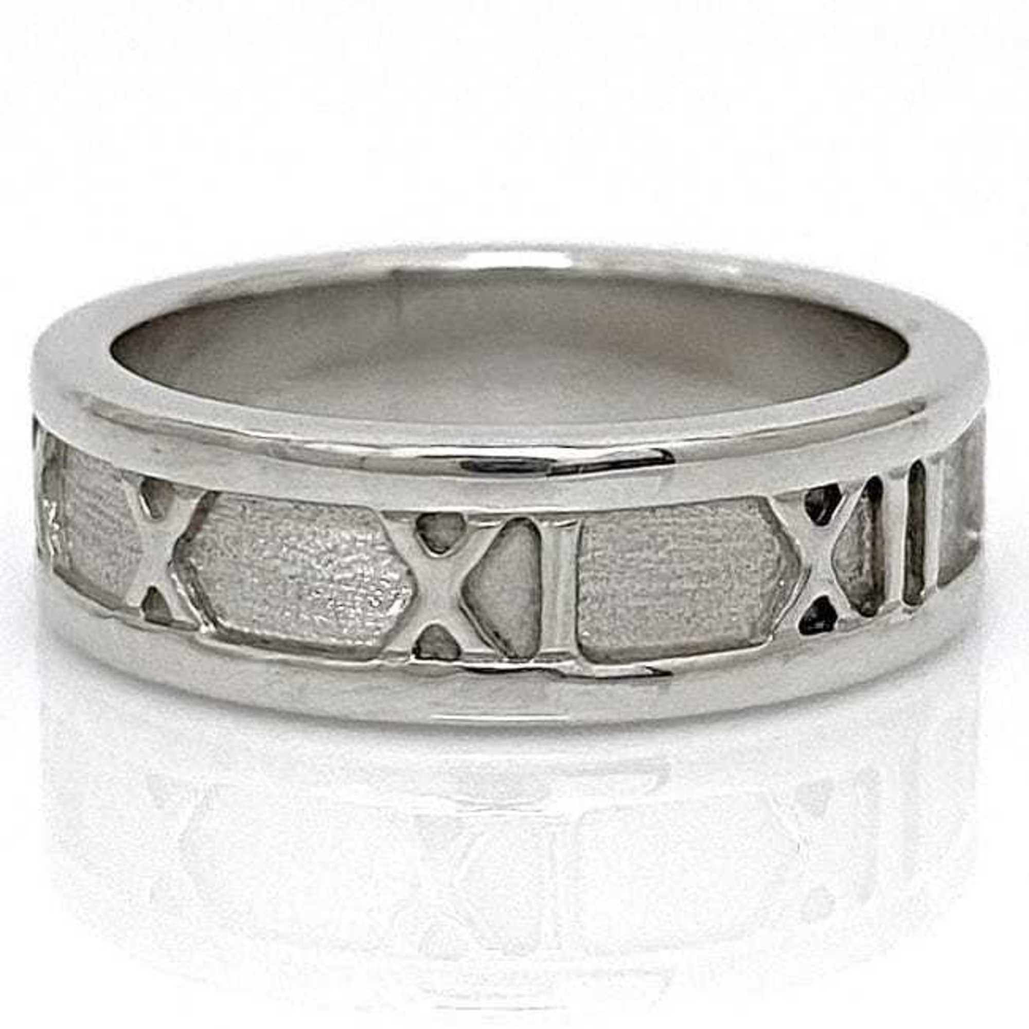 Tiffany Ring Silver Atlas No. 12.5 Ag 925 SILVER TIFFANY&Co. Roman Numeral Number Women's