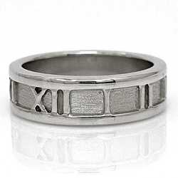 Tiffany Ring Silver Atlas No. 12.5 Ag 925 SILVER TIFFANY&Co. Roman Numeral Number Women's