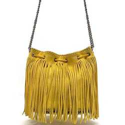 Stella McCartney Chain Yellow Silver 410875 Polyester STELLA McCARTNEY Shoulder Bag