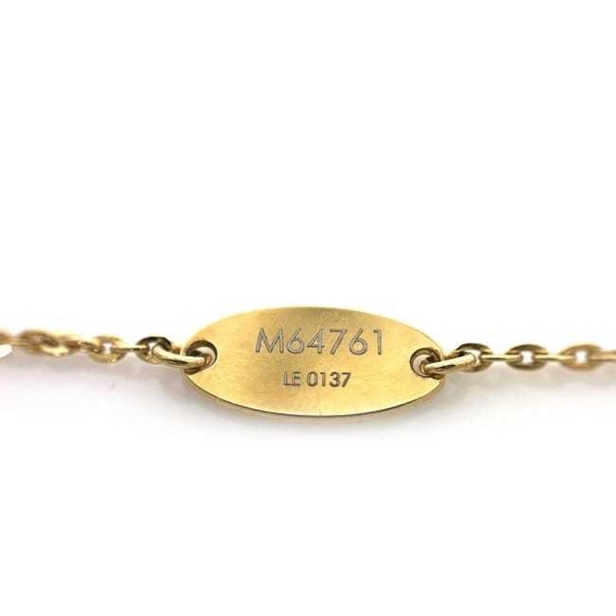 Louis Vuitton Bracelet Brasserie Lady Lucky Gold Red Silver M64761 Monogram GP LE0137 LOUIS VUITTON